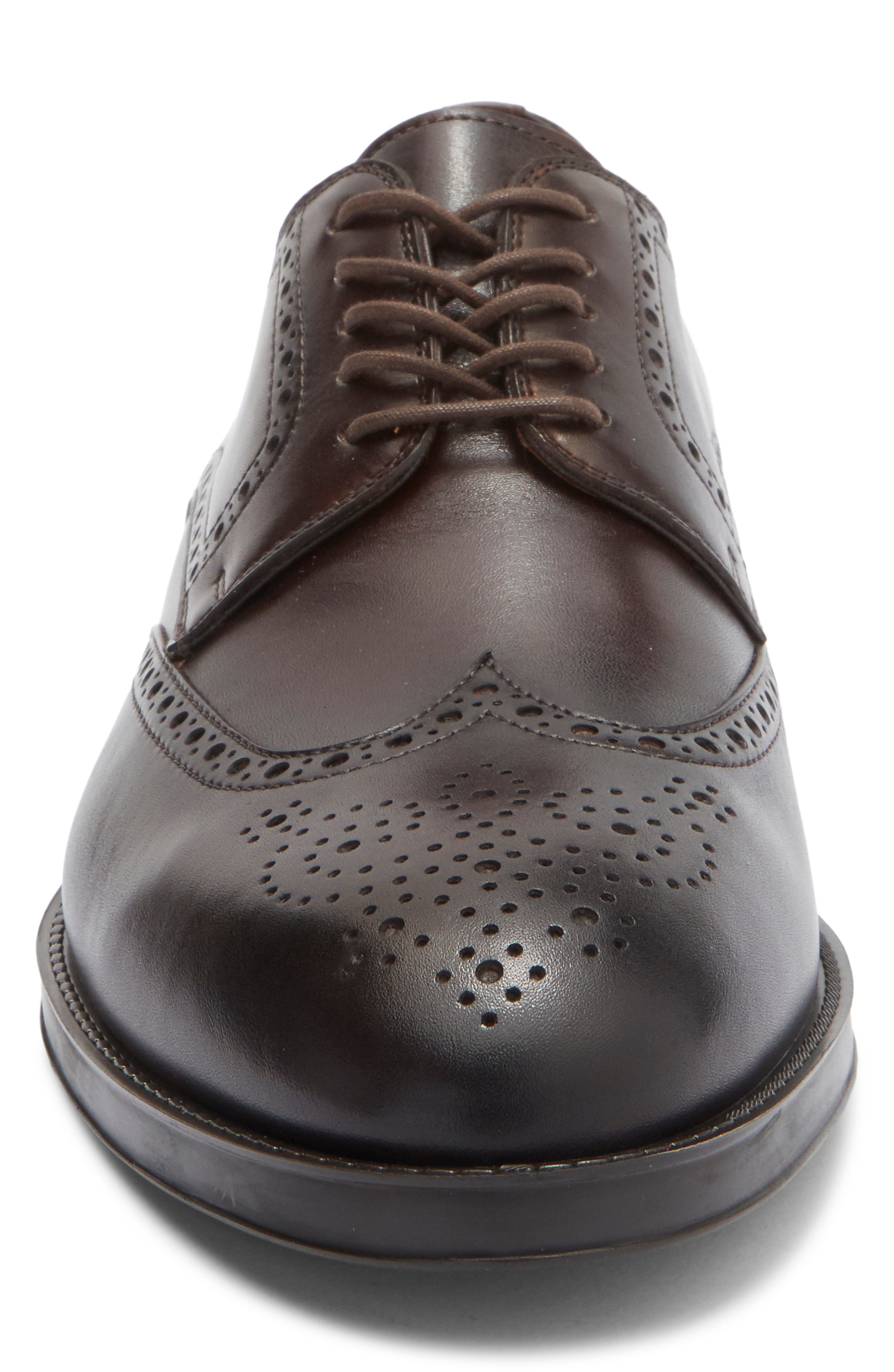 Magnanni Eddison Wingtip Derby, Alternate, color, Brown