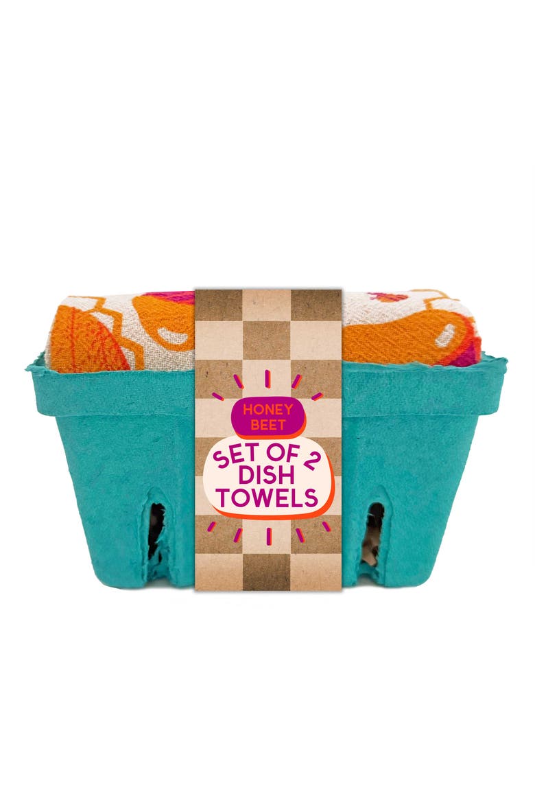 Honey Beet - Dish Towel Set of 2, Alternate, color, No Color