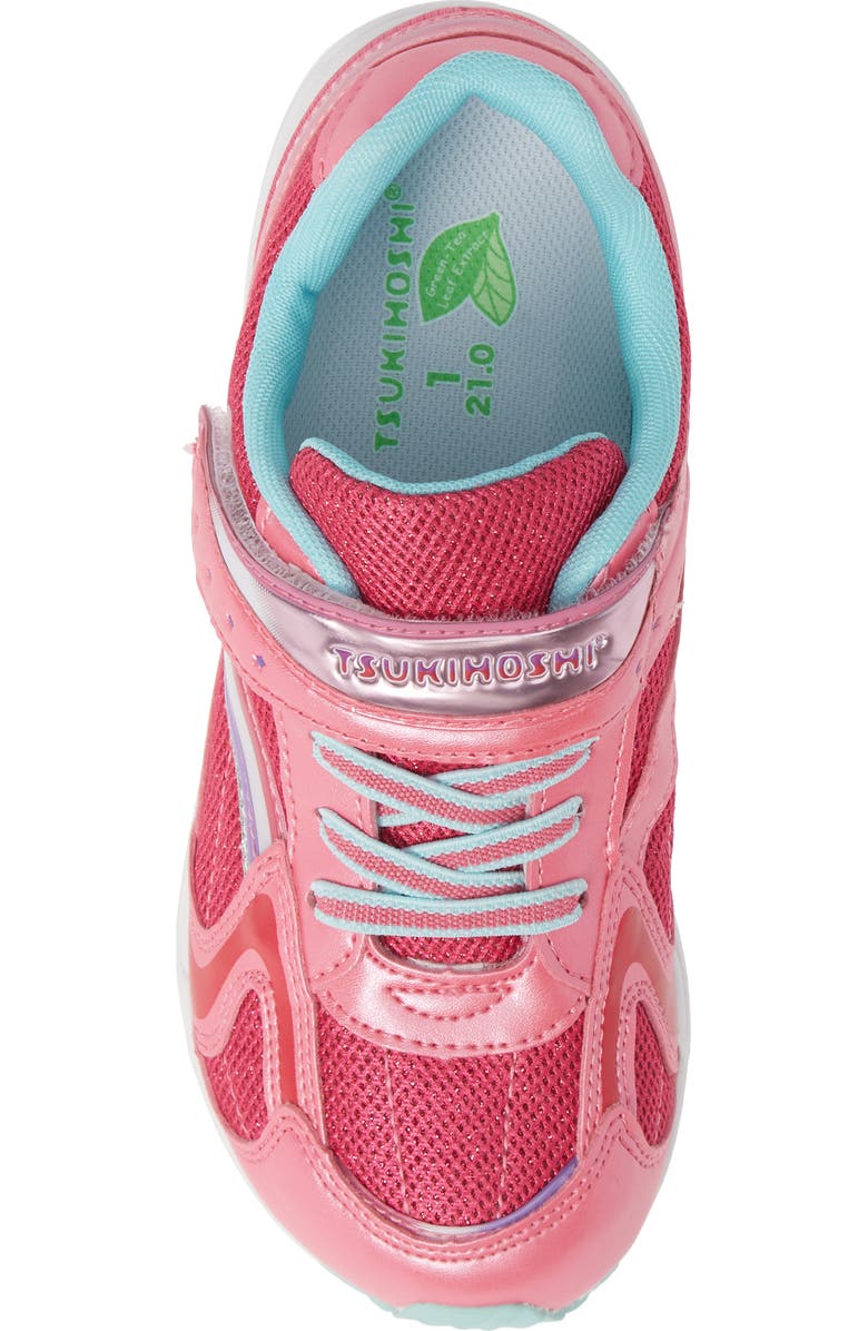 Tsukihoshi Glitz Washable Sneaker, Alternate, color, Hot Pink/ Mint