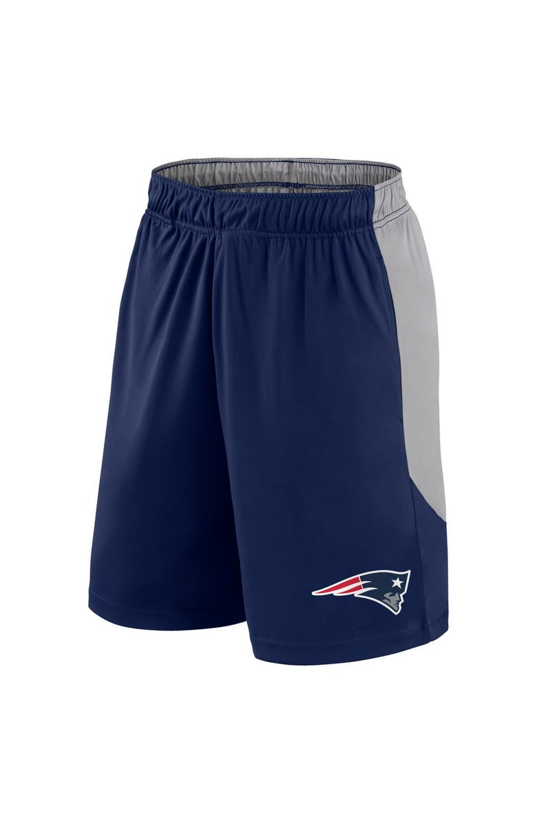 FANATICS Men's Fanatics Branded Navy New England Patriots Big & Tall Team Logo Shorts, Alternate, color,
