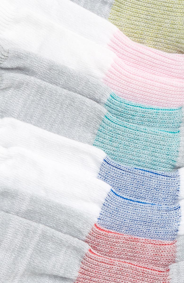 Zella Girl Kids' Assorted 6-Pack Sport Tab No-Show Socks, Alternate, color,