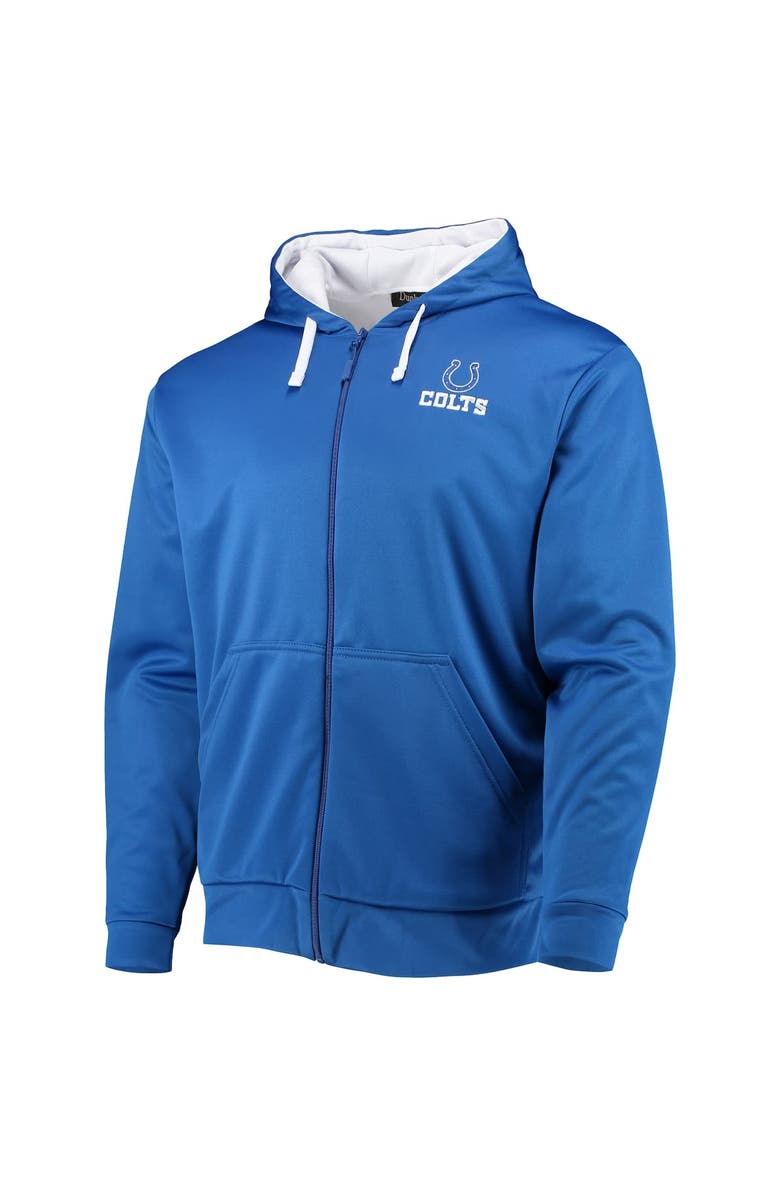 DUNBROOKE Men's Dunbrooke Royal/White Indianapolis Colts Apprentice Full-Zip Hoodie, Alternate, color, Royal