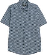 Rodd & Gunn Yate's Point Original Fit Tile Print Short Sleeve Cotton Button-Up Shirt