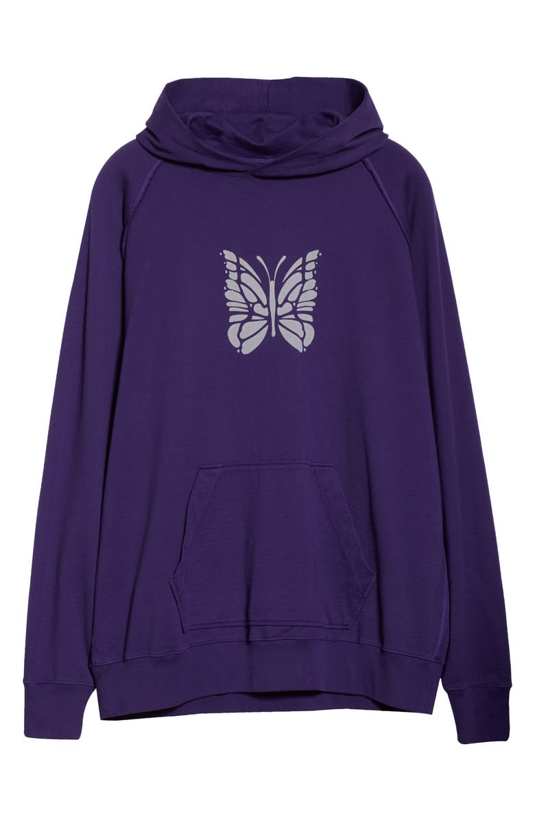Needles Butterfly Graphic Oversize Hoodie, Alternate, color, 