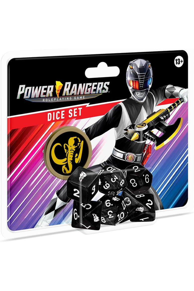 Power Rangers Roleplaying Game Black Dice Set, Main, color, Black