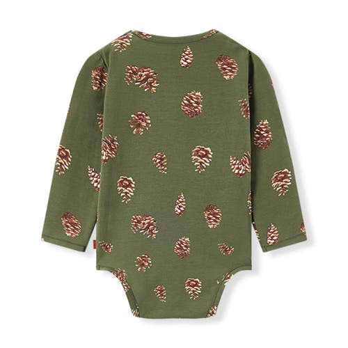 Milkbarn Cotton Stretch Removable Collar Long Sleeve One Piece In Brown