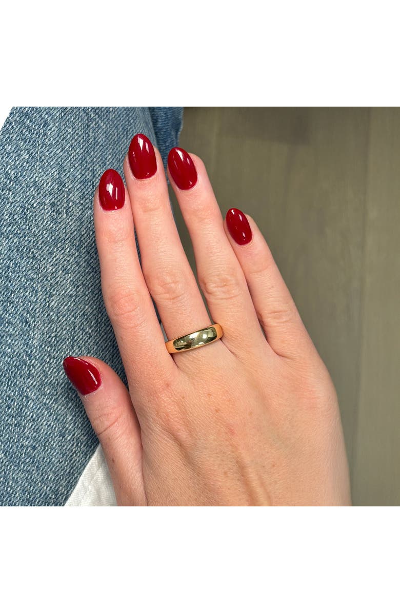 The Lovery Fine Jewelry Gold Dome Ring, Alternate, color, Yellow Gold