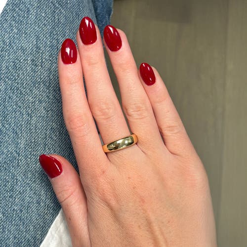 The Lovery Fine Jewelry Gold Dome Ring In Gold