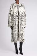 TOM FORD Lynx Jacquard Velvet Oversize Sculptural Coat