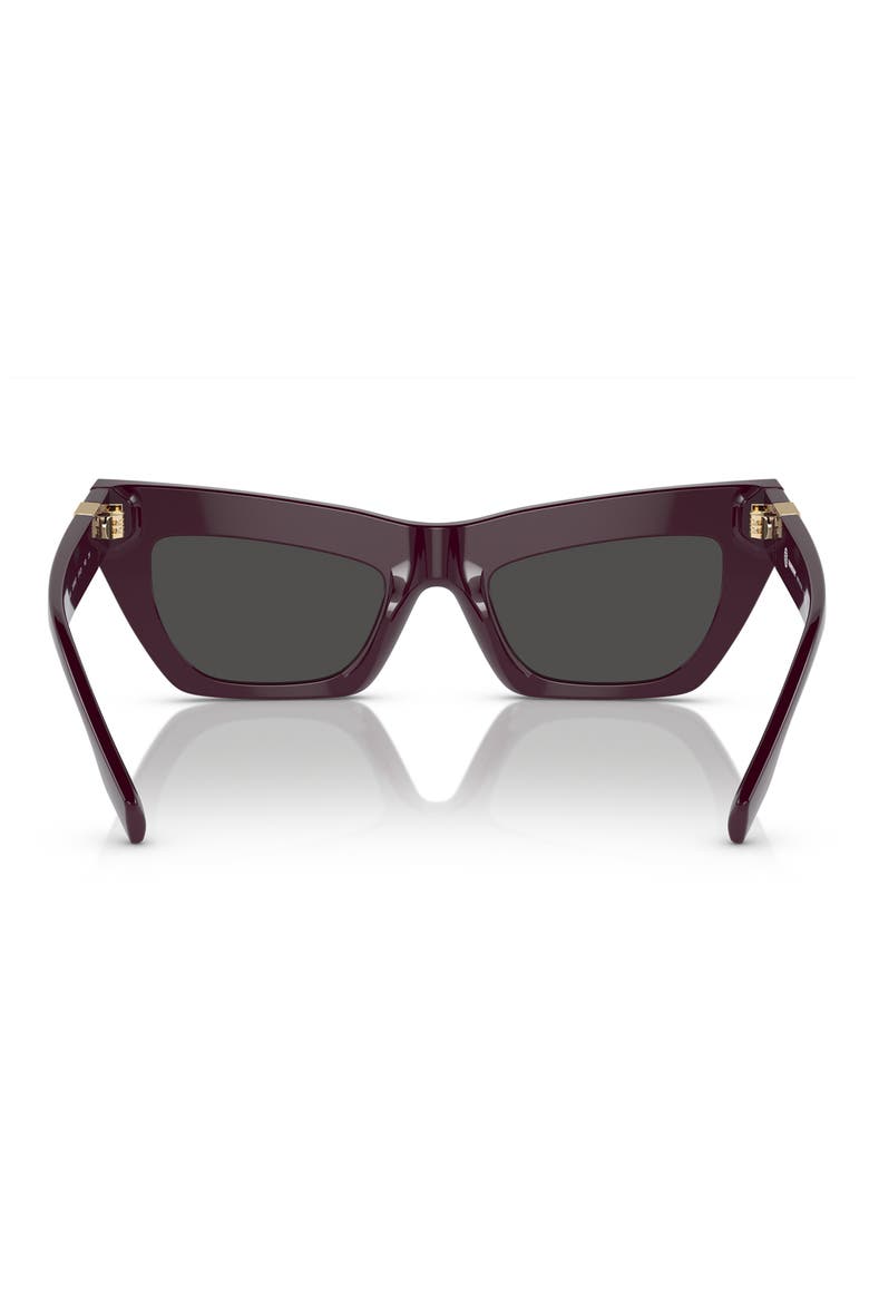 51mm Cat Eye Sunglasses, Alternate, color, BORDEAUX