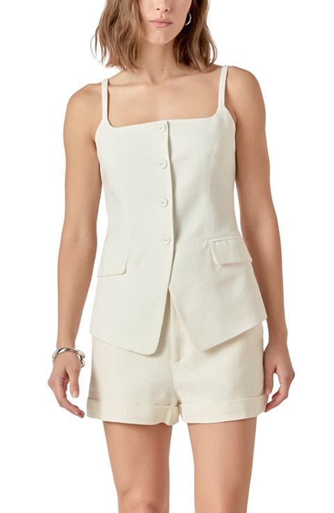 Cutaway Hem Vest