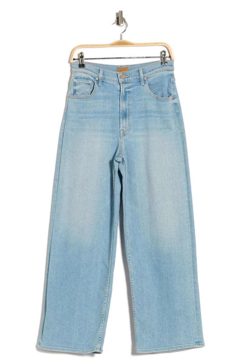 MOTHER The Spinner Zip Flood High Waist Ankle Wide Leg Jeans, Alternate, color, 