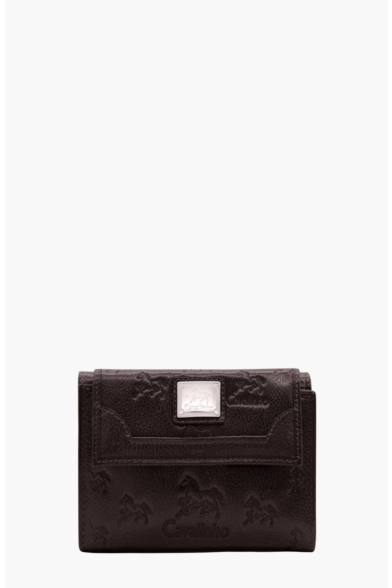 Cavalo Lusitano Leather Wallet 202, Main, color, Brown
