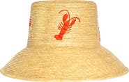 Sunshine Tienda Lobster Embroidered UPF 50+ Bucket Hat