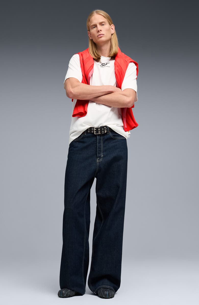 PUMA Ferrari Car Graphic T-Shirt, Alternate, color, Puma White