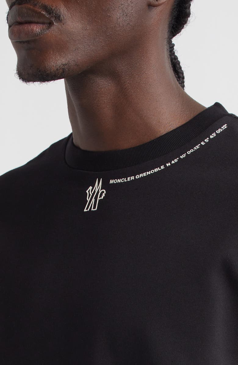 Moncler Logo Graphic T-Shirt, Alternate, color, Black