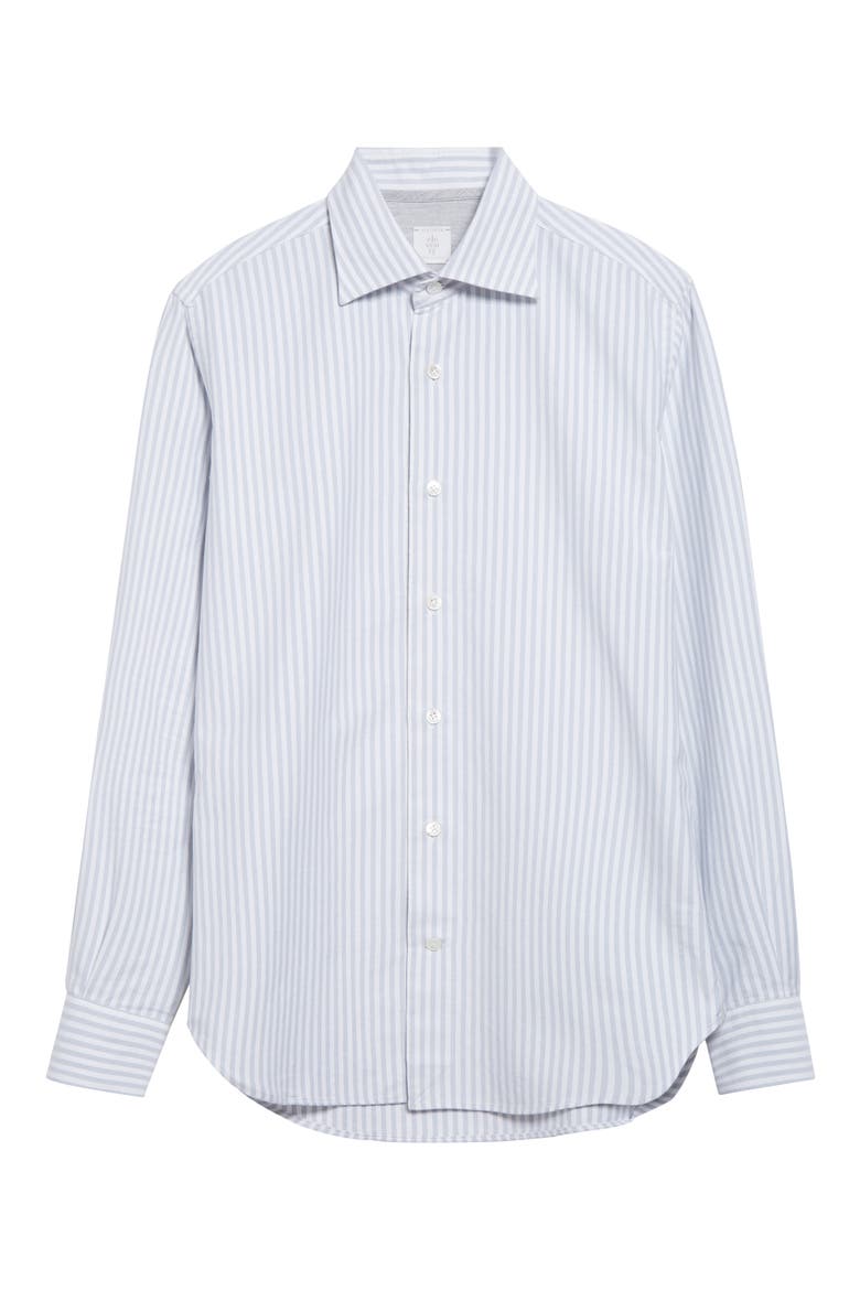 Stripe Brushed Oxford Button-Up Shirt, Alternate, color, 08 ZUCCHERO