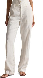 Polo Ralph Lauren Straight Leg Linen Pants