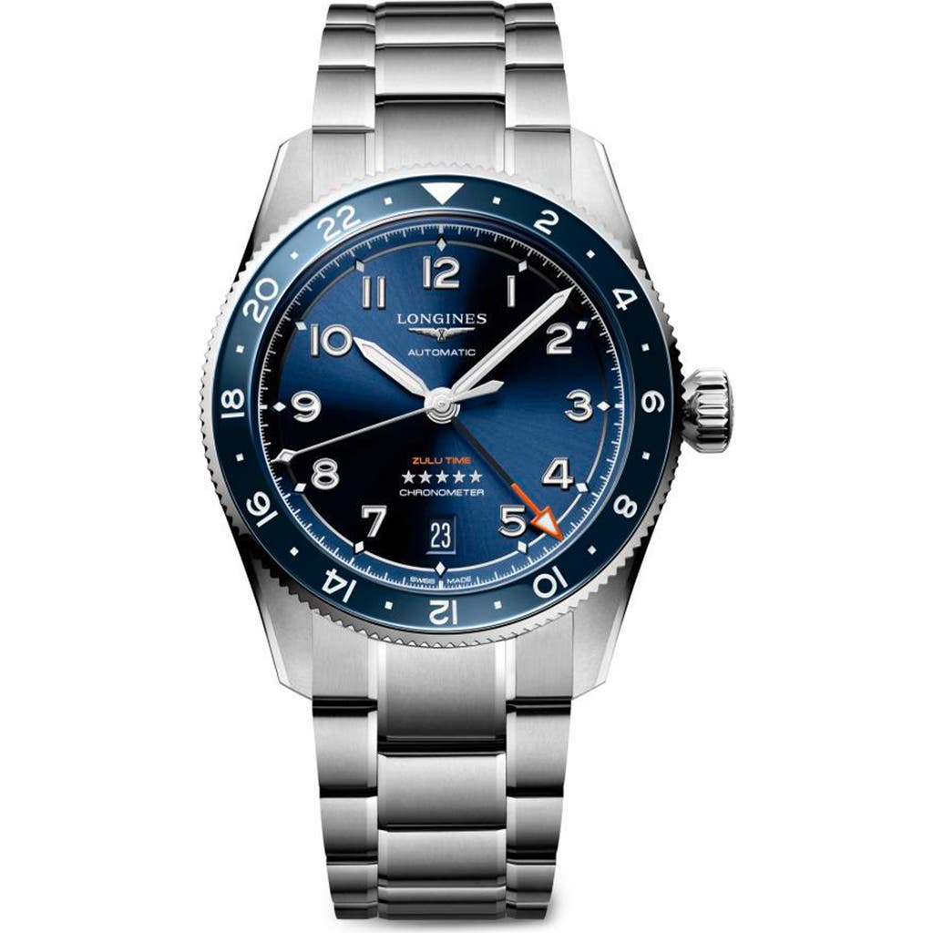 Longines Spirit Zulu Time Watch, 39mm