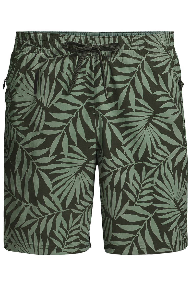 7 Inch Volley Hydroliner Swim Trunks, Alternate, color, Rich Olive Stipple Palm