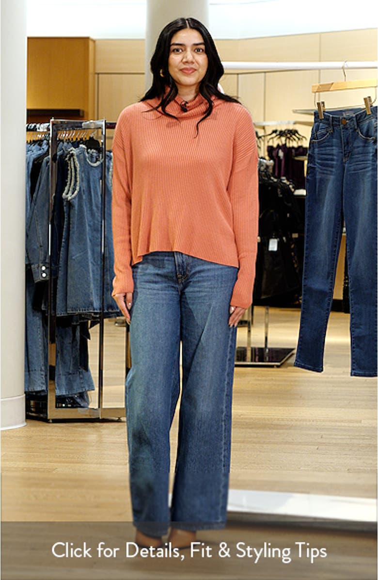 Georgie Cowl Neck Rib Sweater, sales video thumbnail