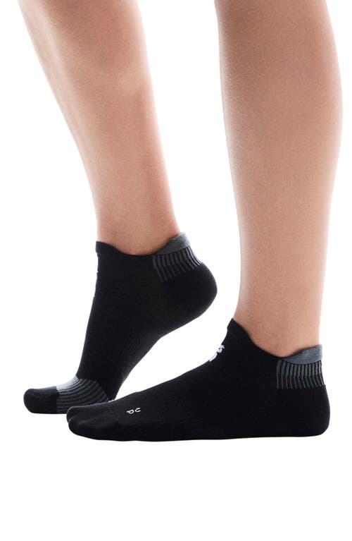 On Performance Run Ankle Socks In Black/eclipse