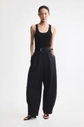 H&M Pleated Barrel-leg Pants