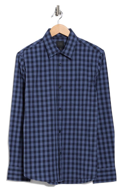 14th & Union Plaid Poplin Button-up Shirt In Blue