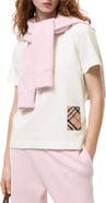 Burberry Check Label Cotton T-shirt