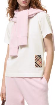 Burberry Check Label Cotton T-shirt