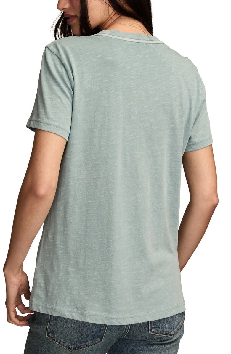 Lucky Brand Embroidered Butterfly Cotton Graphic T-Shirt, Alternate, color, Arona