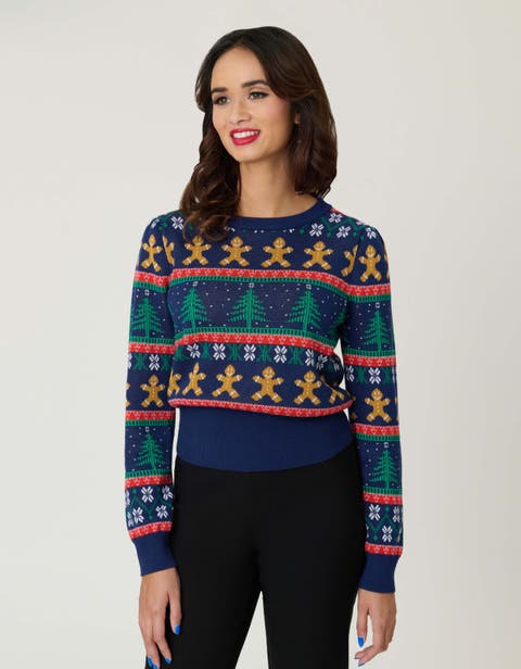 Long Sleeve Fair Isle Sweater
