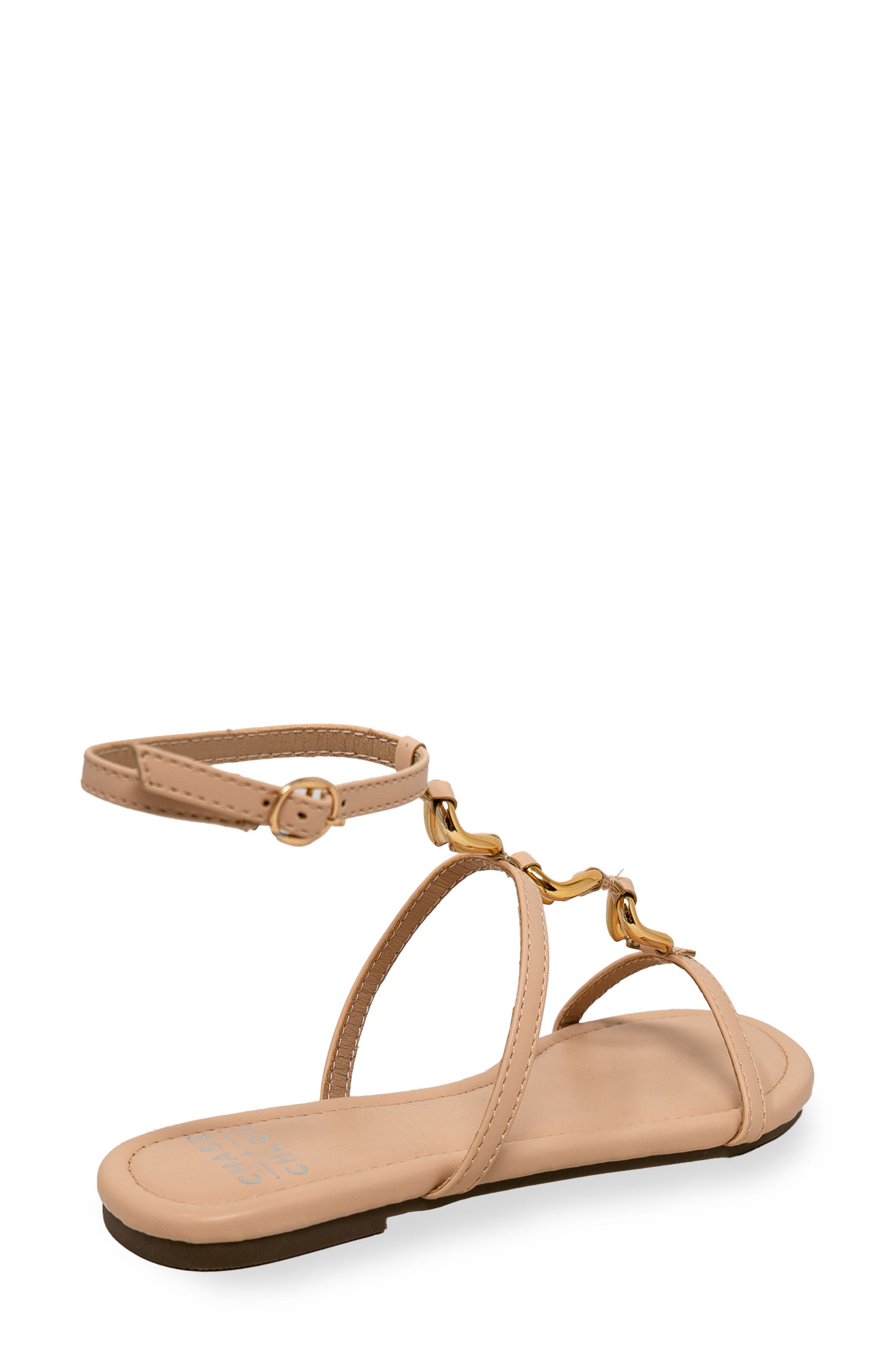 Ankle Strap Flat Sandal, Alternate, color, TAN