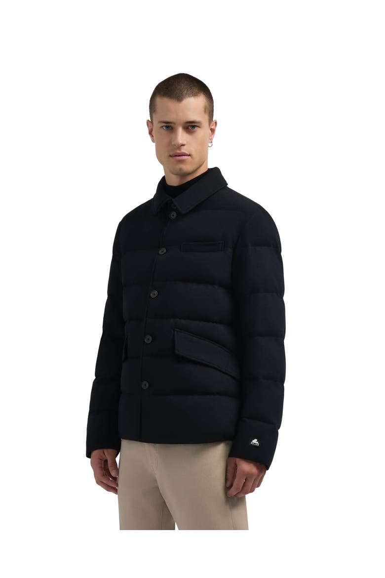Roman Dressy Quilted Wool Jacket, Alternate, color, Black