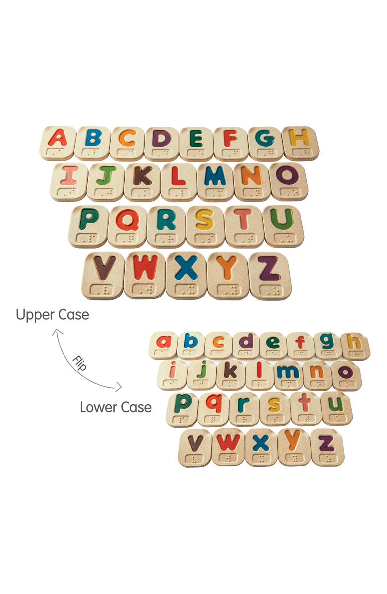 PlanToys<sup>®</sup> Braille Alphabet Blocks, Alternate, color, Assorted