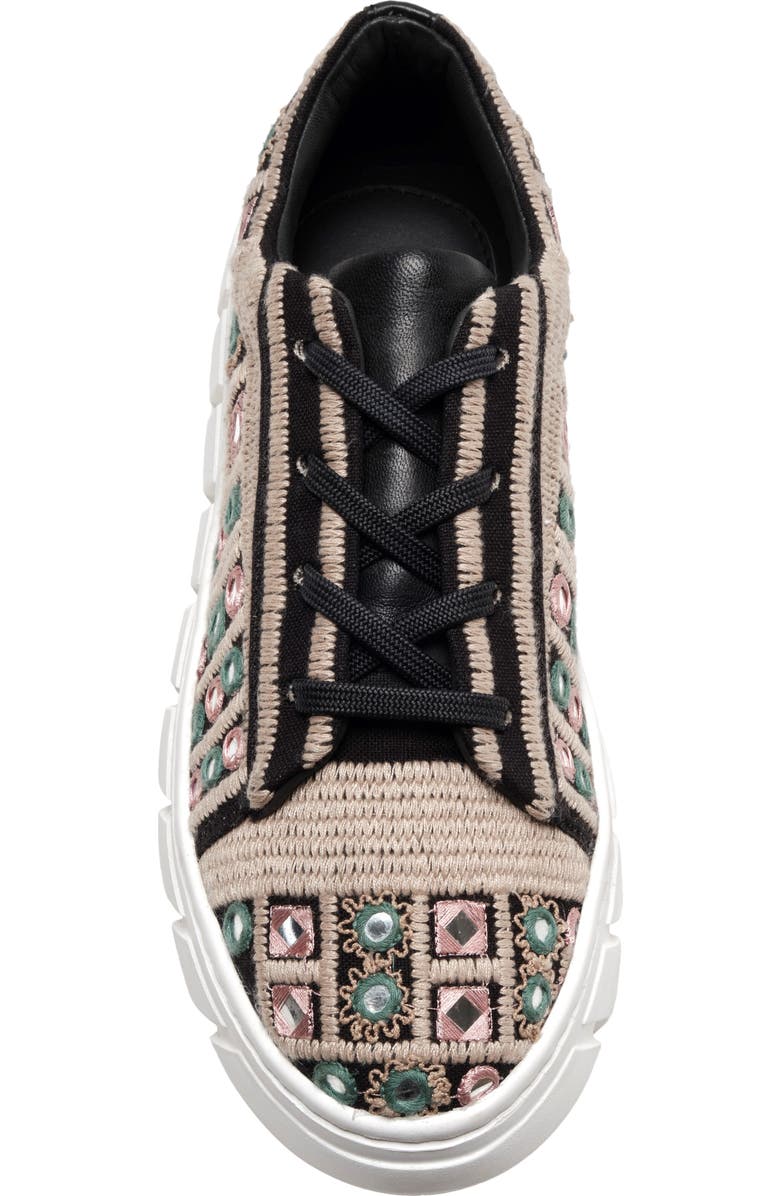Free People Catch Me If You Can Crochet Platform Sneaker, Alternate, color,