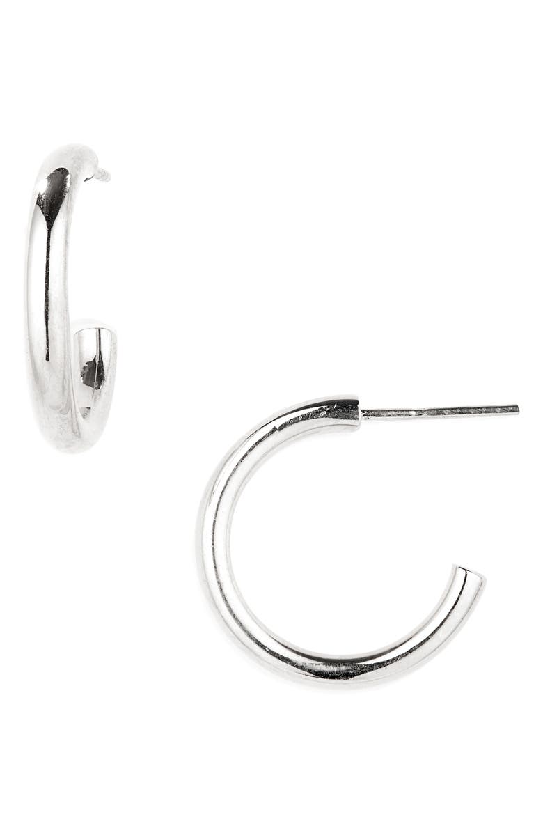 ARGENTO VIVO Sterling Silver Hoop Earrings, Main, color, Silver