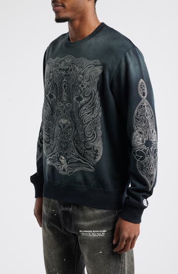 Shooting Star Embroidered Graphic Sweatshirt