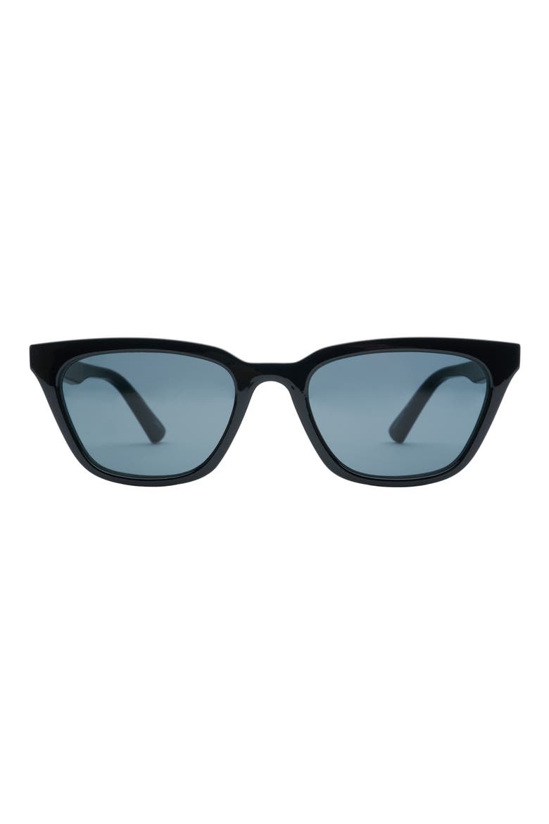 Seva Cat Eye Sunglasses, Main, color, BLACK/ SMOKE