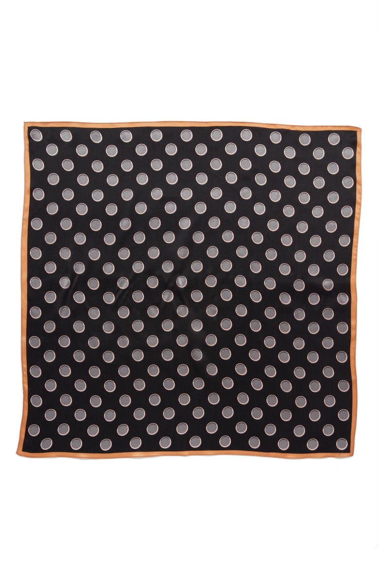 Halogen<sup>®</sup> Shadow Dot Silk Square Scarf, Alternate, color,