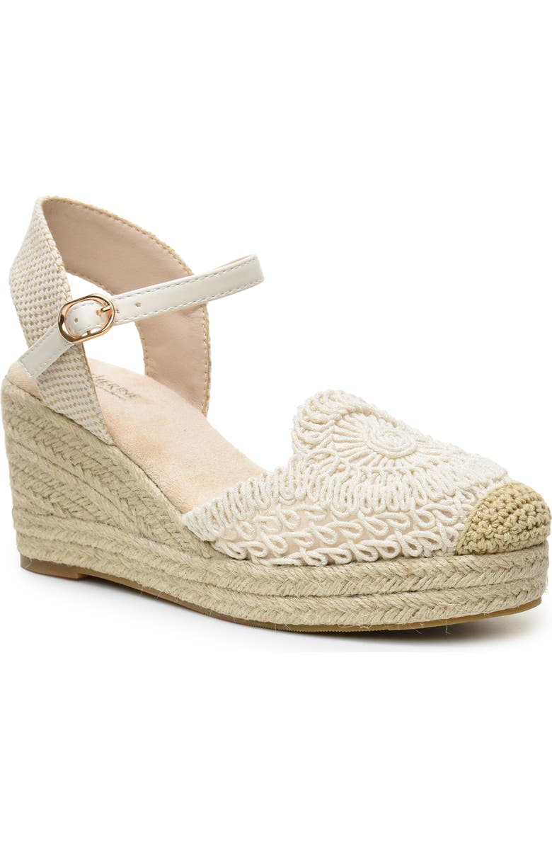 Catherine Catherine Malandrino Laboh Platform Wedge Espadrille Sandal, Main, color,