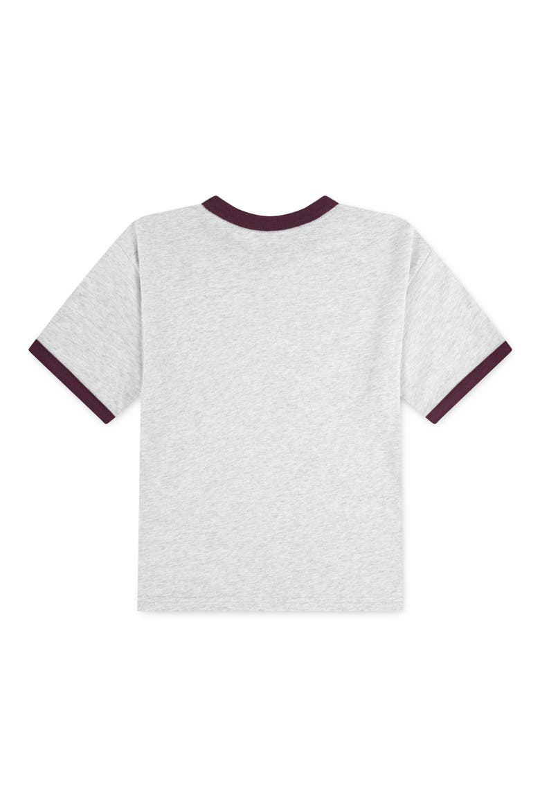 Kids' Ringer Logo Graphic T-Shirt, Alternate, color, ANF LIGHT GREY HEATHER