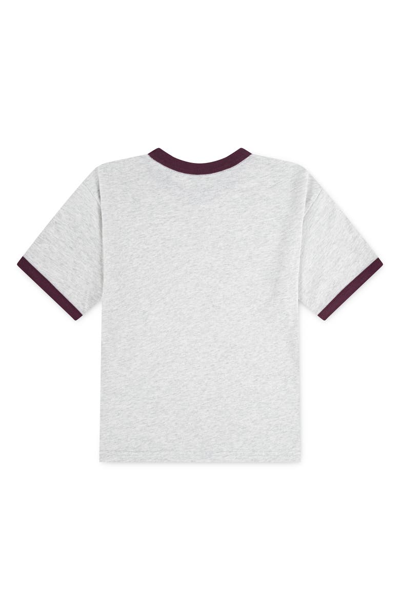 abercrombie kids Kids' Ringer Logo Graphic T-Shirt, Alternate, color, Anf Light Grey Heather