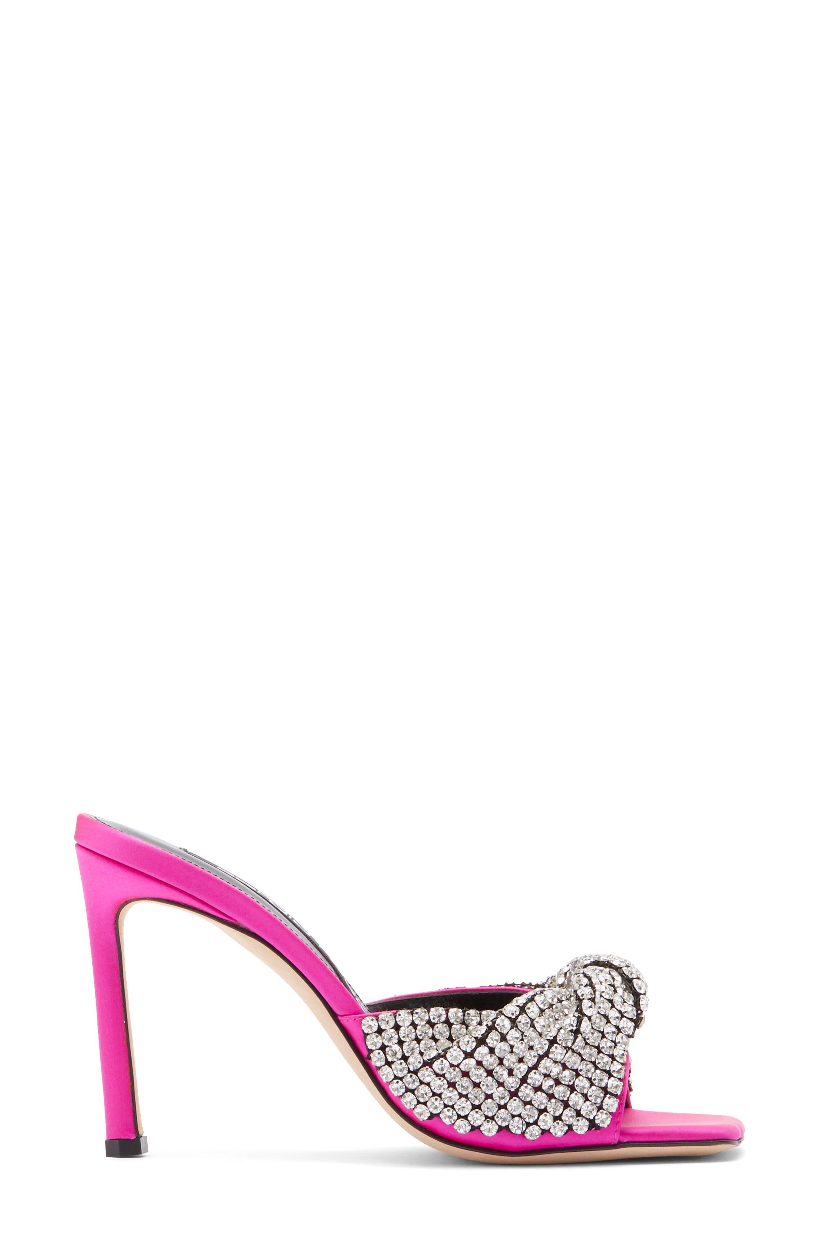 Sergio Rossi Crystal Embellished Slide Sandal, Alternate, color, 