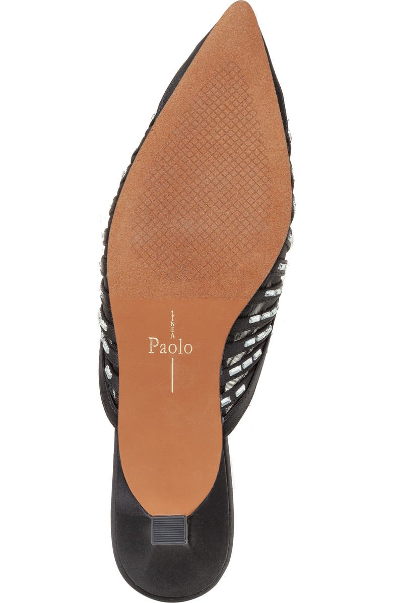 Linea Paolo Inka Pointed Toe Kitten Heel Mule, Alternate, color, Black