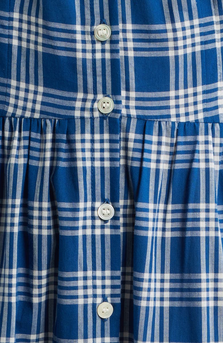 DÔEN Valenne Plaid Tiered Organic Cotton Voile Dress, Alternate, color, Dorset Plaid