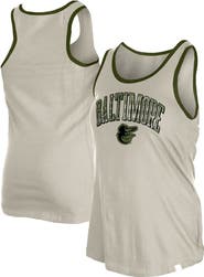 New Era Women's New Era  Cream Baltimore Orioles Armed Forces Tank Top