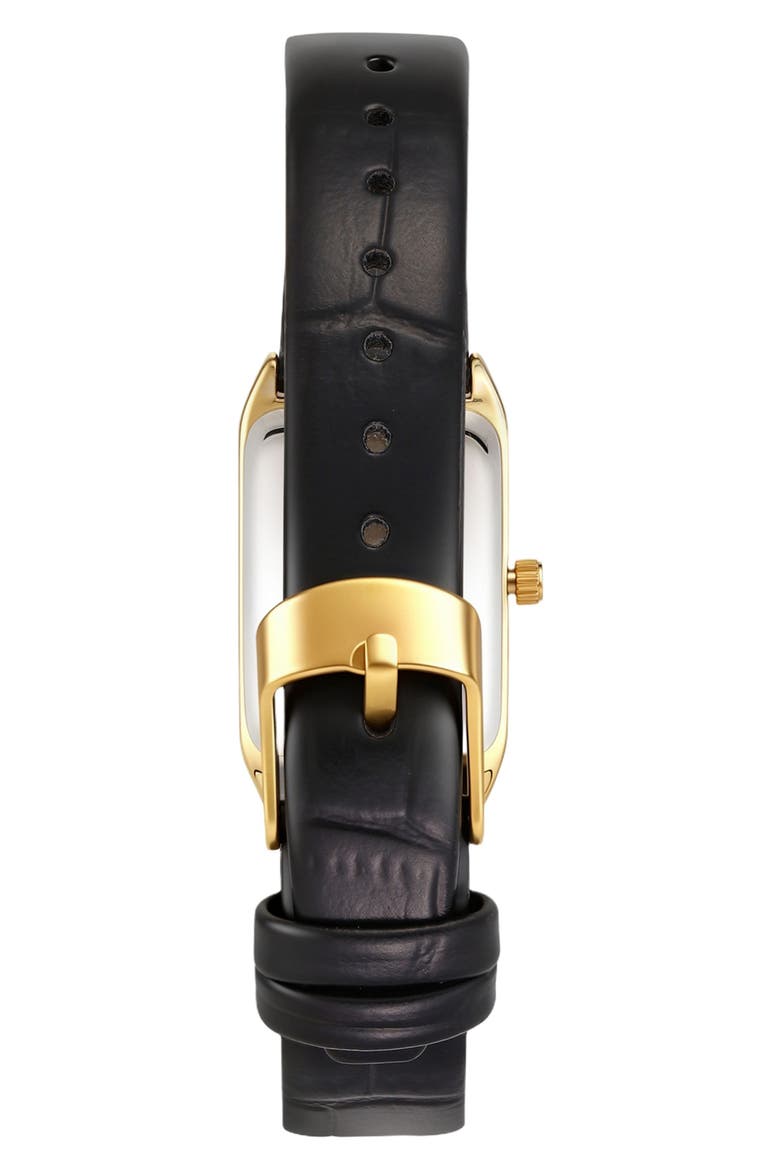 Zurich Watch & Tennis Bracelet Set, Alternate, color, BLACK/ GOLD/ WHITE