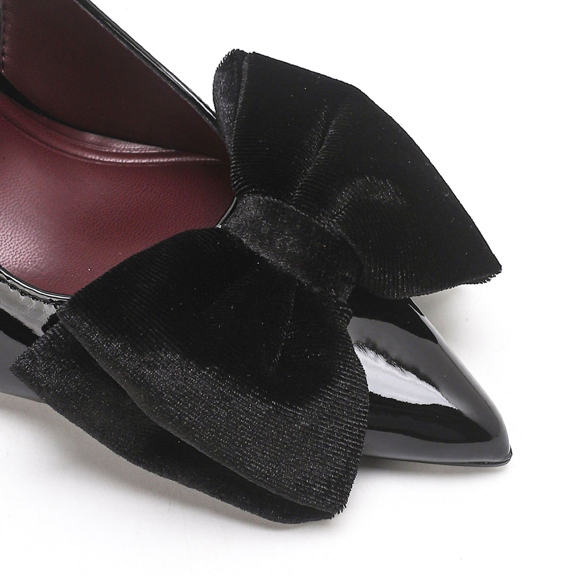 Peyton Bow Accent Heel, Alternate, color, Black