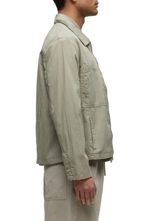 Hudson Jeans Cotton Blend Work Jacket In Green